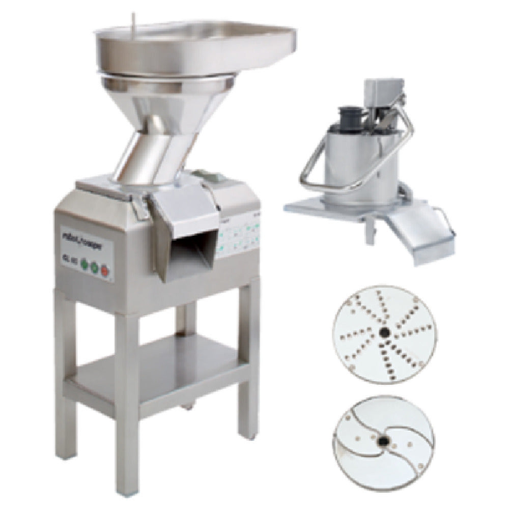 Robot Coupe CL60E2HEAD E-Series Commercial Food Processor Includes: Vegetable Prep Attachment With Automatic Feedhead & Pusher Feedhead