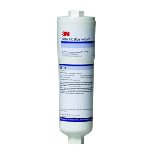 3M CFS717 (5560215) In-Line Water Filtration System Cartridge With Scale Inhibitor