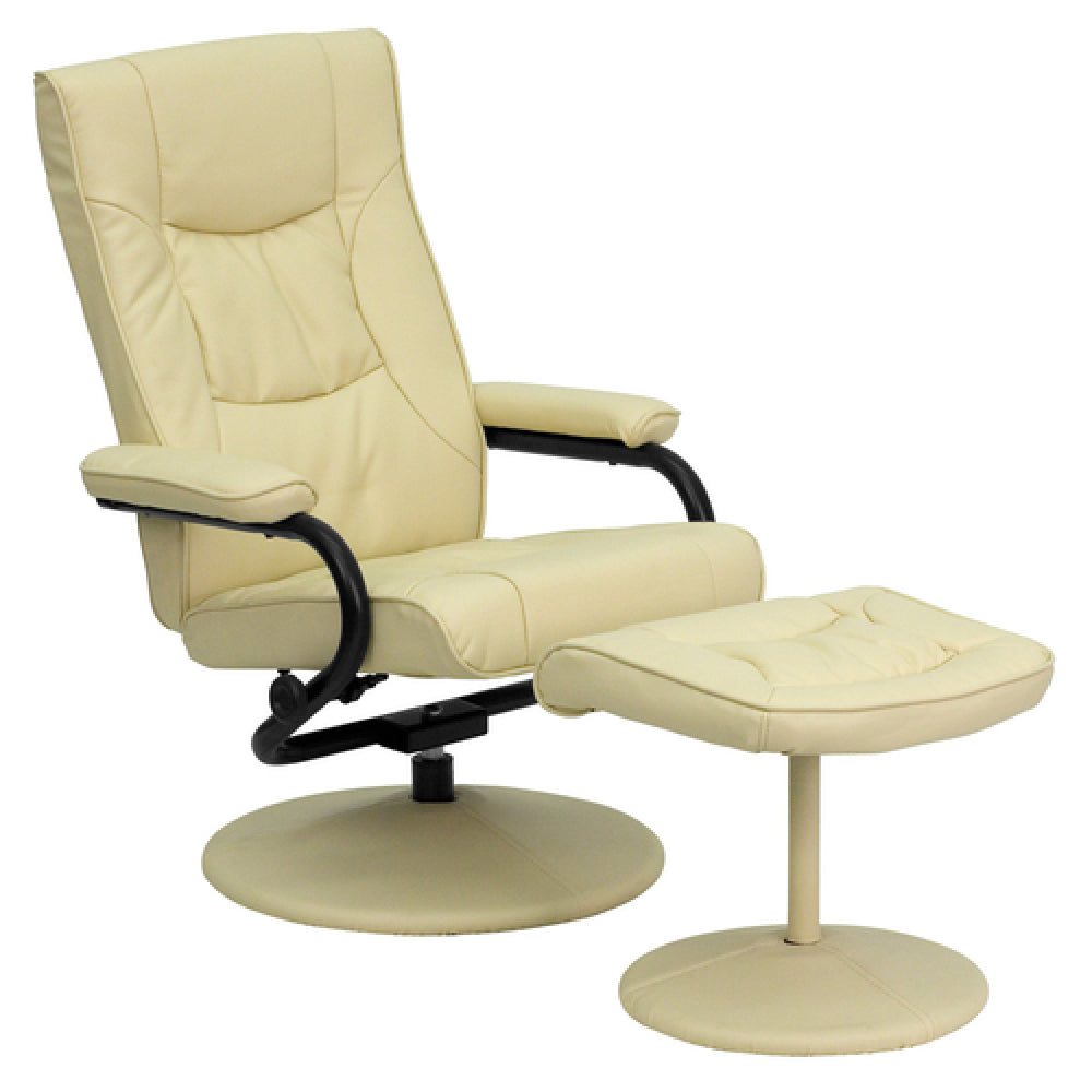 Flash Furniture BT-7862-CREAM-GG Swivel Recliner 27-1/4"W X 29" 39"D X 37-1/2"H