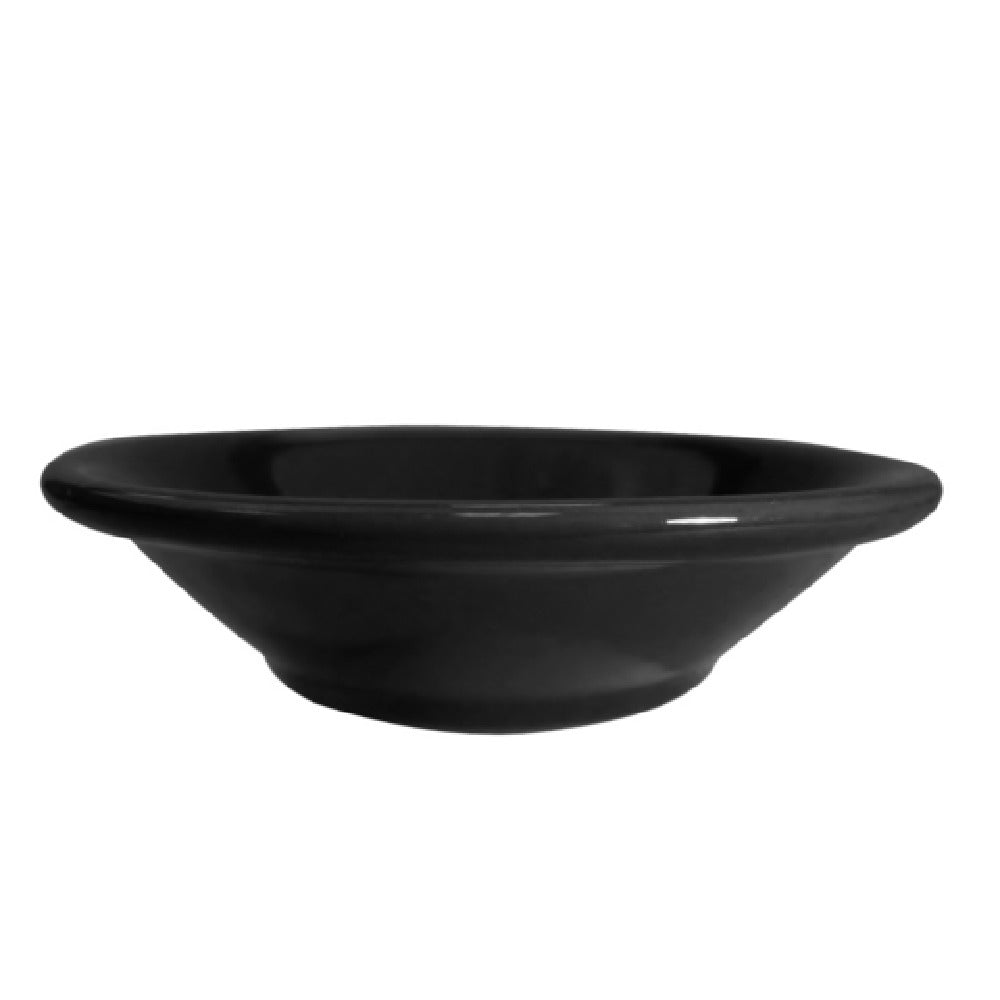 CAC China LV-11-BLK Las Vegas Fruit Bowl 4-3/4 Oz. 4-3/4" Dia. X 1"H