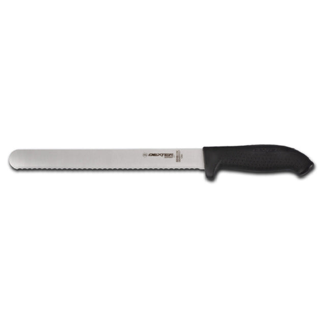 Dexter Russell 24243B SofGrip™ (SG140-12SCB-PCP) Roast Slicer 12" Scalloped Edge
