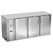 Victory VBBN72HC-S - Back Bar Refrigerator, Two-section, 72"W X 26-1/8"D X 34"H