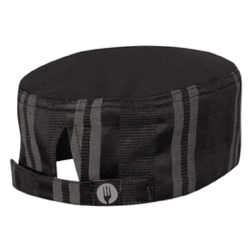 Chef Works HB003BGY0 Presidio Beanie Contrast Cool Vent™ Top Adjustable Velcro® Closure