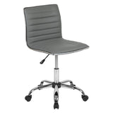 Flash Furniture DS-512B-LTGY-GG Alan Swivel Task Chair 31-1/4" To 36" Adjustable Height