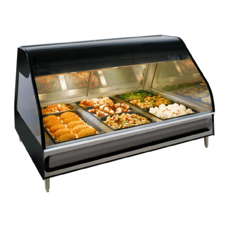 Alto Shaam ED3-48 Heated Display Case 48" Countertop Model Full-service With 3 Pan Sections