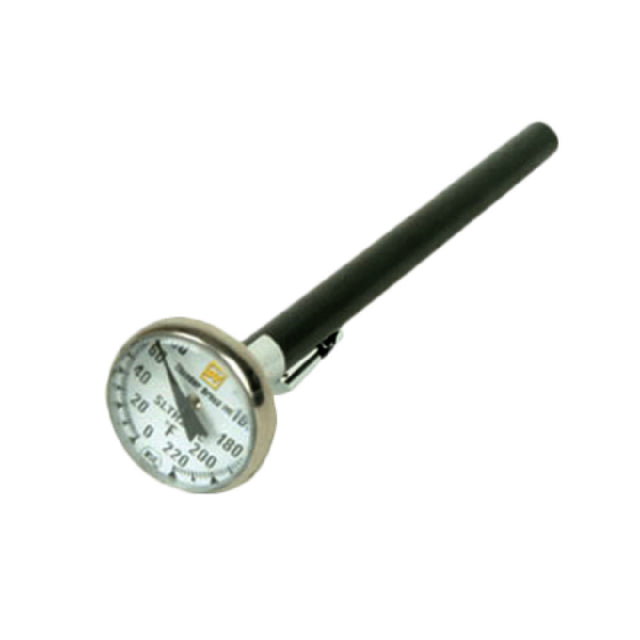 Thunder Group SLTH220C Pocket Thermometer 1-1/8" Dial Display 5" Pointed Stem And Bezel