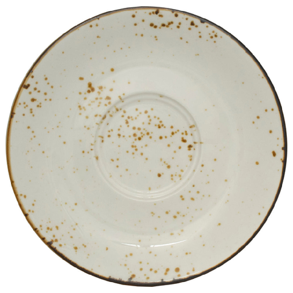 International Tableware SH-68-CR 2 Well Saucer 6"D Round