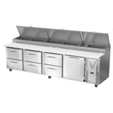 Victory VPPD119HC-6 - Pizza Prep Table, Powered By V-Core™, Four-section