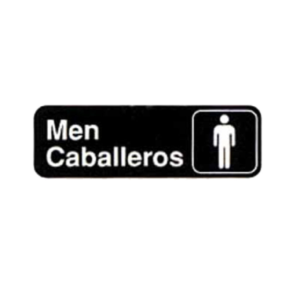 Tablecraft 394566 Cash & Carry Sign 3" X 9" "Men/Caballeros"