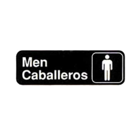 Tablecraft 394566 Cash & Carry Sign 3" X 9" "Men/Caballeros"