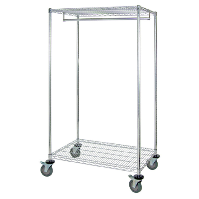 Quantum WRCGR-63-2436 Wire Garment Rack Mobile 36"W X 24"D X 69"H