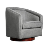 Flash Furniture BS-AC22-064-GRY-GG Dean Club Style Commercial Barrel Accent Armchair