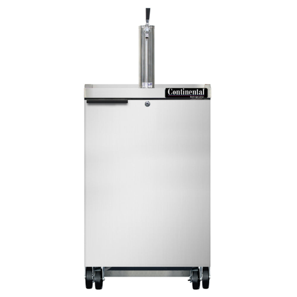 Continental Refrigerator KC24NSS Keg Cooler 24"W 8.0 Cu. Ft.