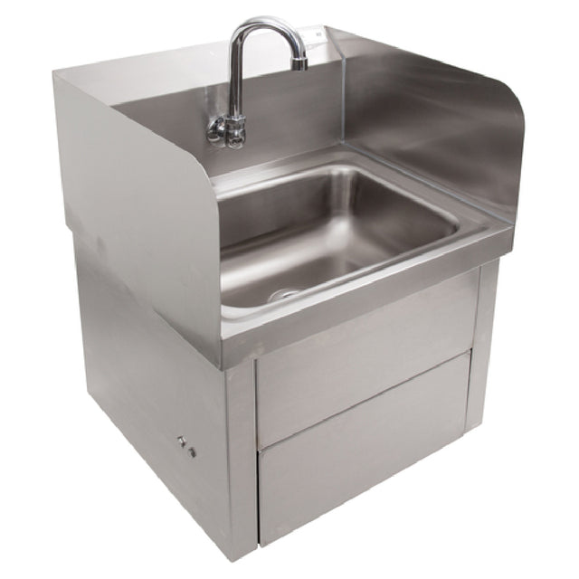 John Boos PBHS-W-1410-KV1APS Hand Sink Wall Mount 14"W X 10"D Front-to-back X 5" Deep Bowl