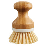 Harold Import Co. 42003 HIC Vegetable Scrubber/Dishwashing Brush 3-1/2" X 3" Natural Boar Bristles