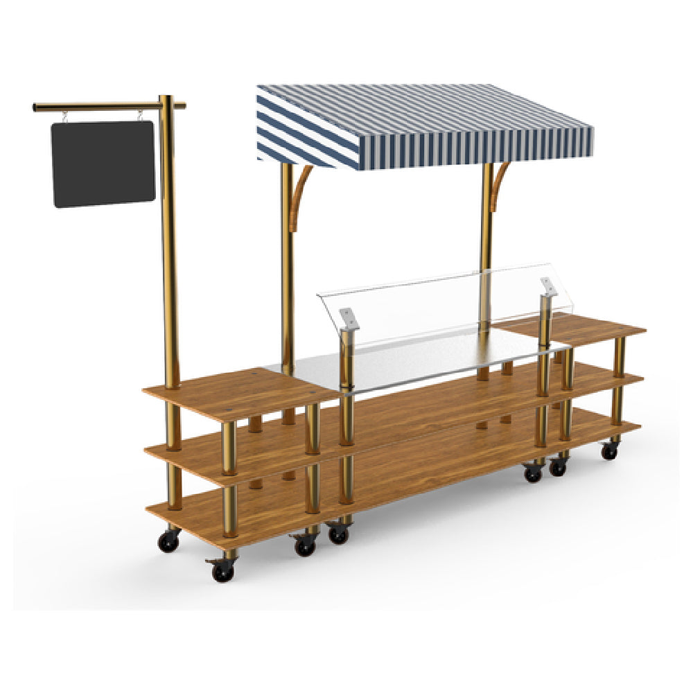 Steelite MGCMLA04BBWW Mogogo Buffet Solutions Modular Classic Canopy Station 3-tier