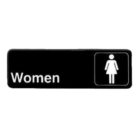 Thunder Group PLIS9314BK Information Symbol Sign 9" X 3" "Women"