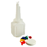 Franklin Machine Products 280-1554 Bottle (48 Oz. Square With Lid Neck Spout)