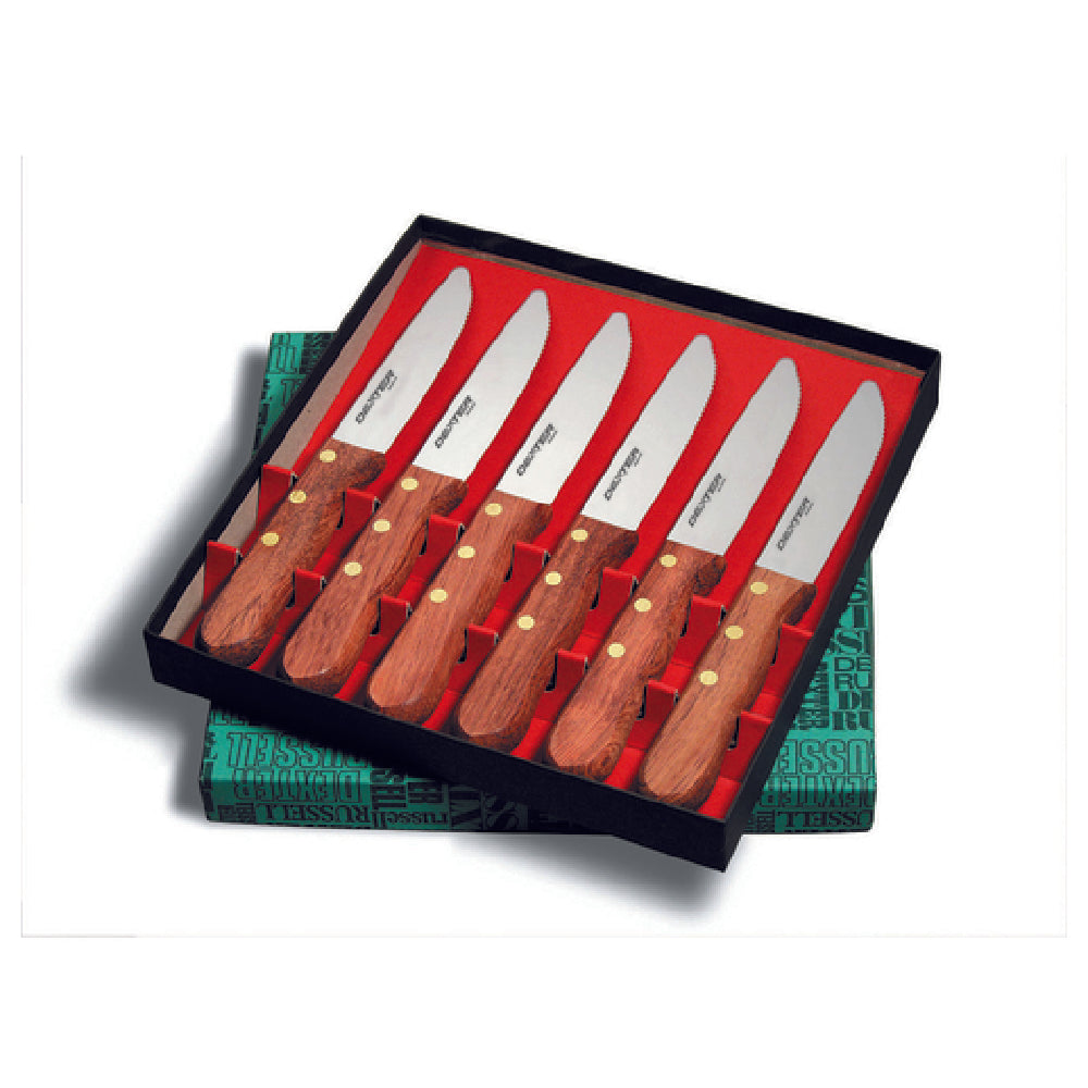 Dexter Russell 31560 Basics® (P46005-6P) Steak Knives Set 11" Overall Length 4-3/4" Blade