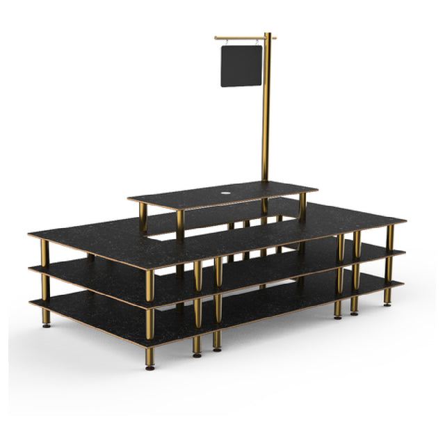 Steelite MGCMLB07MBXF Mogogo Buffet Solutions Modular Market Square 4-tier 130" X 71" X 107"H