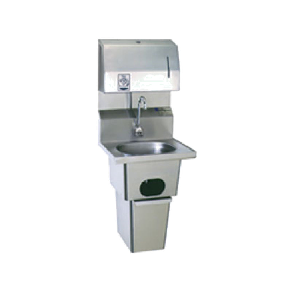 Eagle HSA-10-FDPEE-B-T Hand Sink Wall Mount 13-1/2" Wide X 9-3/4" Front-to-back X 6-3/4" Deep Bowl