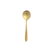 1880 Hospitality T017SRBF - Mascagni Round Bowl Soup Spoon, 6.625", Brush Gold