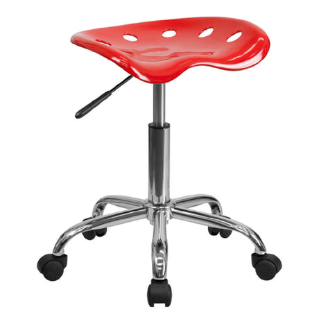 Flash Furniture LF-214A-RED-GG Vibrant Stool 20-1/4" To 25-3/4" Adjustable Height