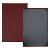 Risch VIENNA-1V 11X17 Vienna Hardback Wave-patterned Menu Cover (specify Color)