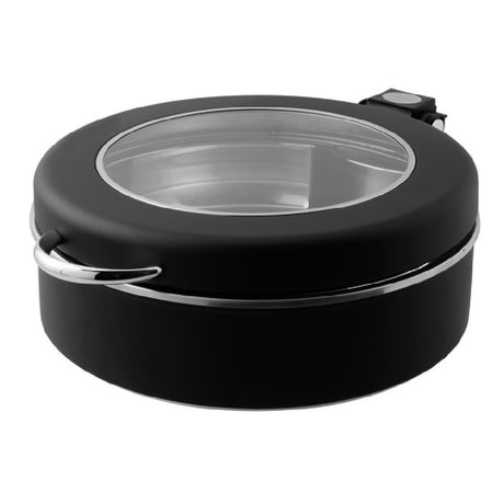 Rosenthal Sambonet Paderno 58196-40 Chafing Dish Only 15-3/4" Dia. Stainless Steel Black Painted