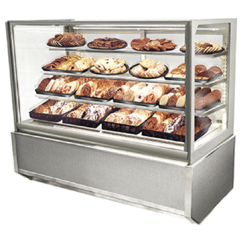 Federal Industries ITD3626-B18 Italian Glass Non-Refrigerated Display Case Floor Standing Model