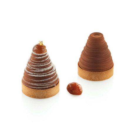 JB Prince MA461 - Silikomart Kit Albia Mold & Tart Ring, Includes: Mold With (6) 2.3" X 2.4" Cavities