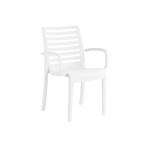 Grosfillex UT945004 - Astoria Stacking Armchair, 23.6"W X 23.4"D X 34.7"H, Technopolymer With Air Molding Technology