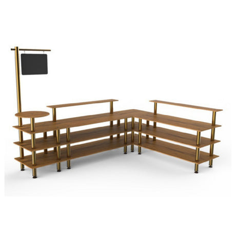 Steelite MGCMLB14BBXF - Breakfast Corner Station, 130.0" X 100.0" X 95.5", Modular