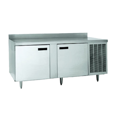 Delfield F18FCP Freezer Counter Work Top Available In Lengths Of 47" To 88"W & With (1) Or (2) Door(s) (see Configuration) Stainless Steel Front And Top