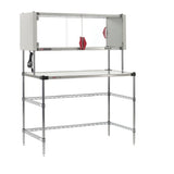 Metro EZHSE48W-KIT Super Erecta® Workstation With Hot Enclosed Heated Shelf 3-sided Open Base