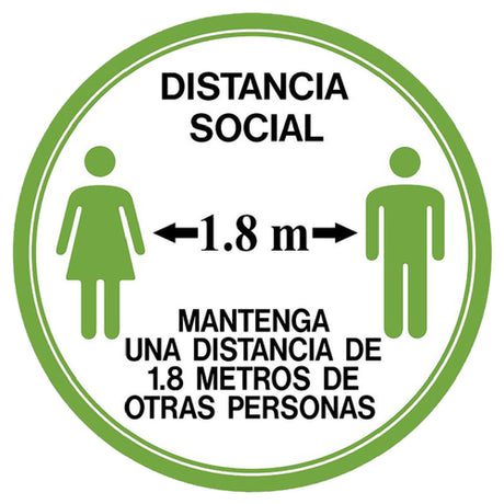 Tablecraft 10721 Sign "Social Distancing" Spanish Version