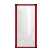 Risch TES 5.5X14 Deluxe Clear Sewn Menu Cover 5-1/2" X 14" Single