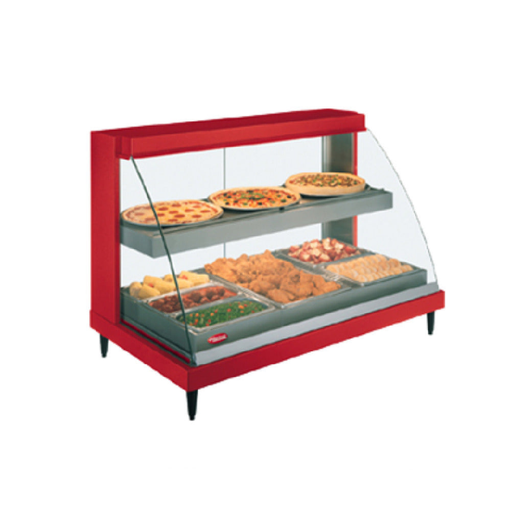 Hatco GRCDH-2PD_240/50/1 Glo-Ray® Designer Heated Display Case With Humidity Curved Glass