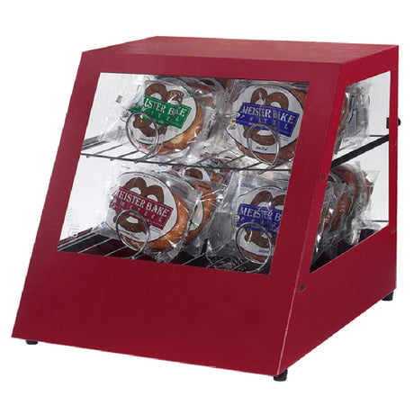 Gold Medal 5516 Slanted-Front Pretzel Warmer Holds 18 Pretzels On Racks With Additional Space On The Bottom