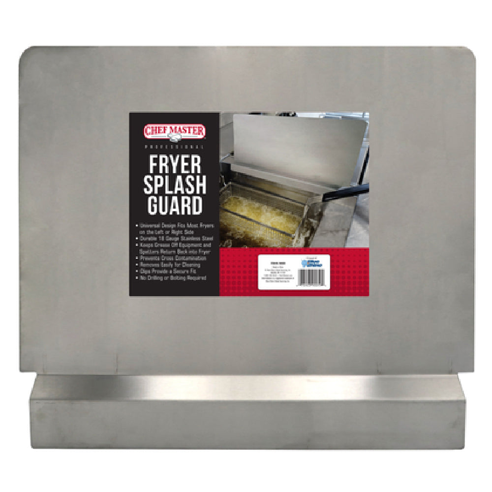 Chef Master 90059 Fryer Splash Guard 22"W X 20-5/8"H Universal Design