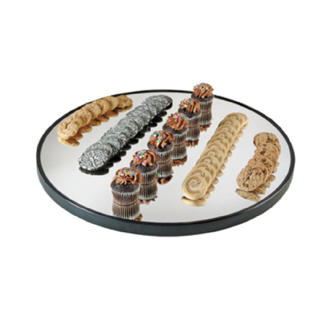 Cal Mil RR240 Gourmet Display Mirror Tray 24" Dia. X 1"H Round