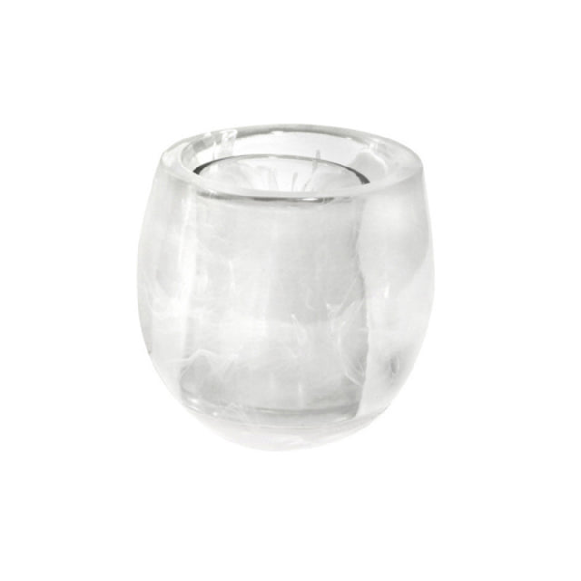 Steelite KMK2409ICESH Candle Holder 3-1/2" Dia. X 3-1/2"H Oval