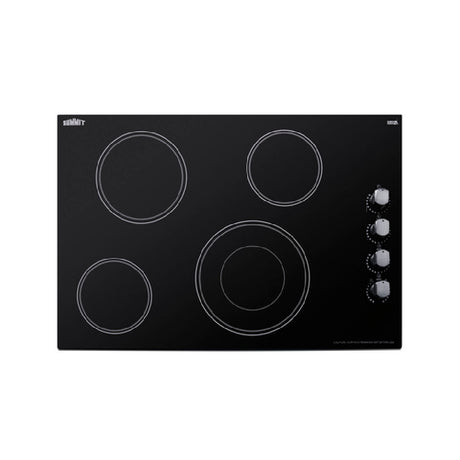 Summit CR4B30MB Radiant Cooktop Electric Built-in