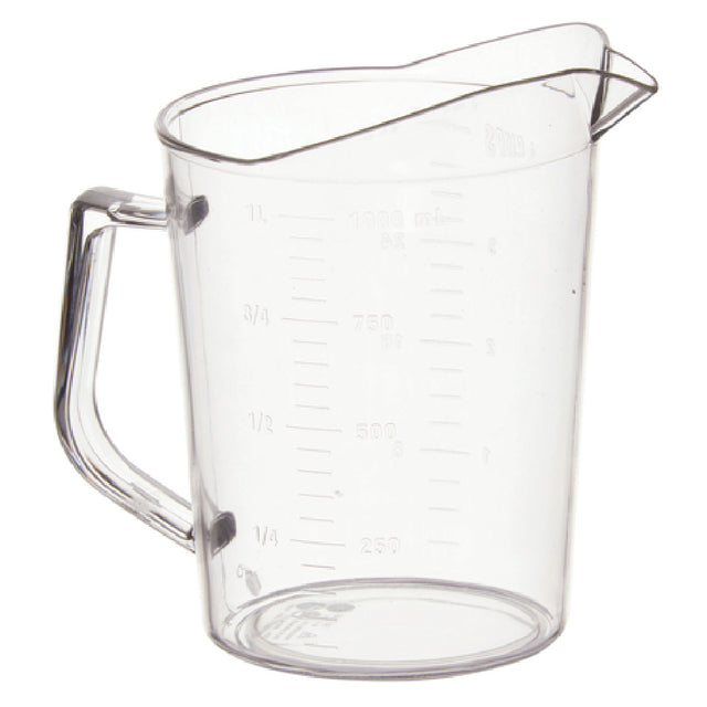 Winco PMU-100 Measuring Cup 1 Qt. With Raised Graduation Markings