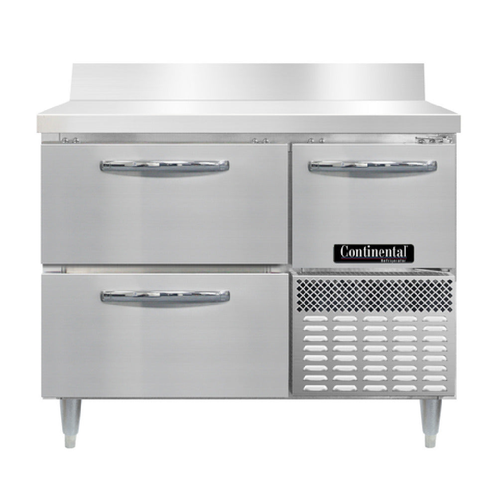 Continental Refrigerator DRA43NSSBS-D Designer Line Refrigerated Base Worktop Unit