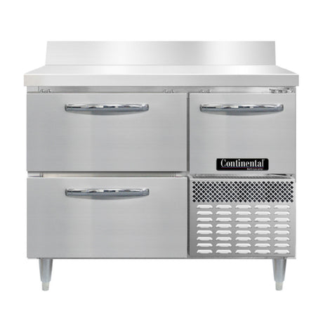 Continental Refrigerator DRA43NSSBS-D Designer Line Refrigerated Base Worktop Unit