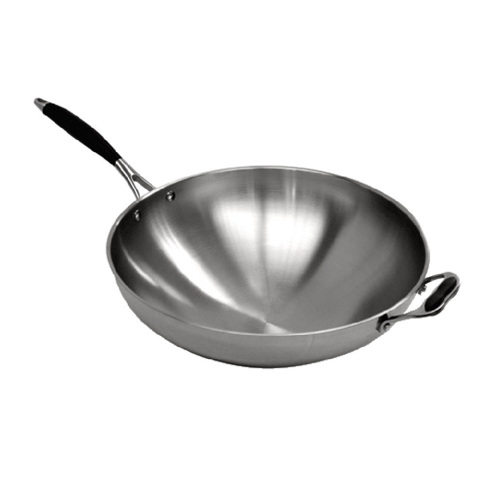 Cooktek CT-103871 (14WOKSS) Wok 14" Rubber Handle
