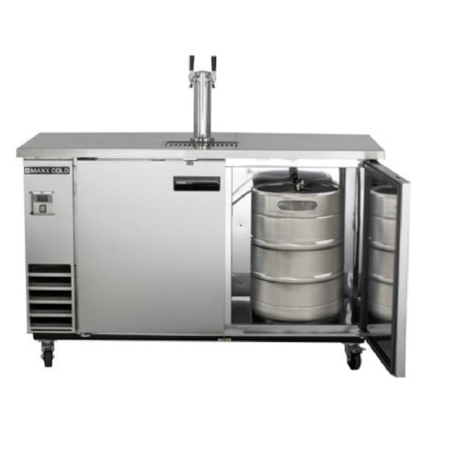 Maxximum MXBD60-1SHC Maxx Cold X-Series Keg Cooler With Single Tower & Dual Faucets