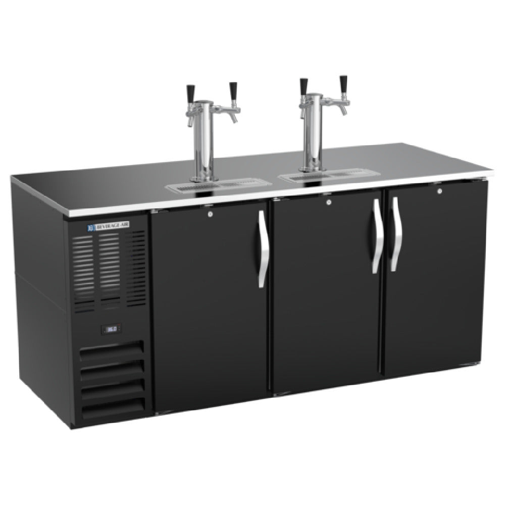 Beverage Air DD72HC-1-B - Draft Beer Cooler, 72"W, 24-3/8"D