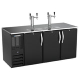 Beverage Air DD72HC-1-B - Draft Beer Cooler, 72"W, 24-3/8"D